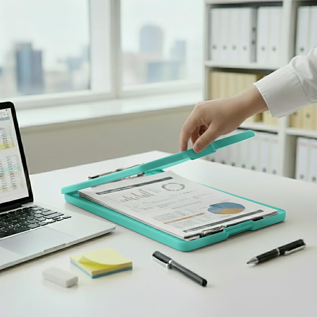 A4 Clip Pad / Clipboard with Storage Case – Keep Your Documents Safe, Secure & Always Organized
