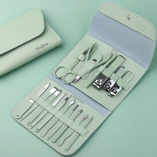 Multi-Color 16-in-1 Manicure Pedicure Set with Acne Remover Tools