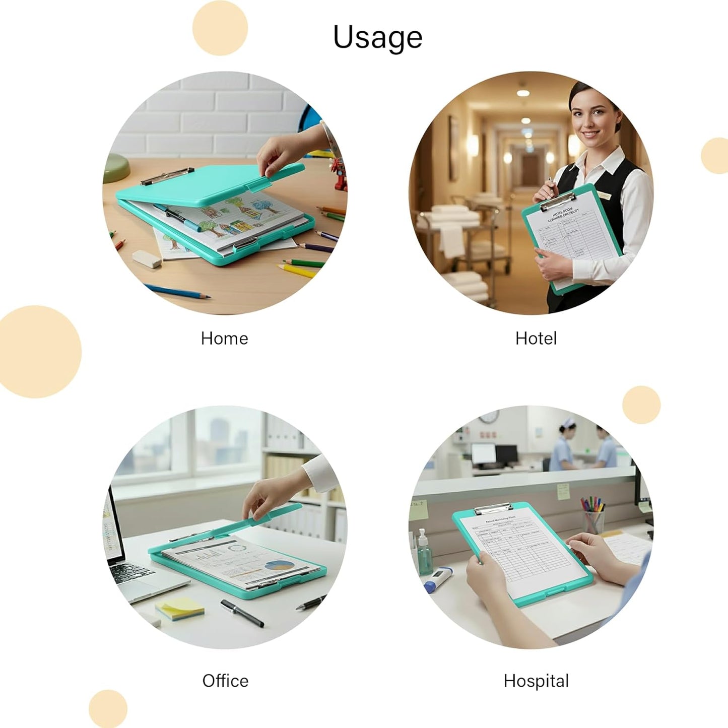 A4 Clip Pad / Clipboard with Storage Case – Keep Your Documents Safe, Secure & Always Organized