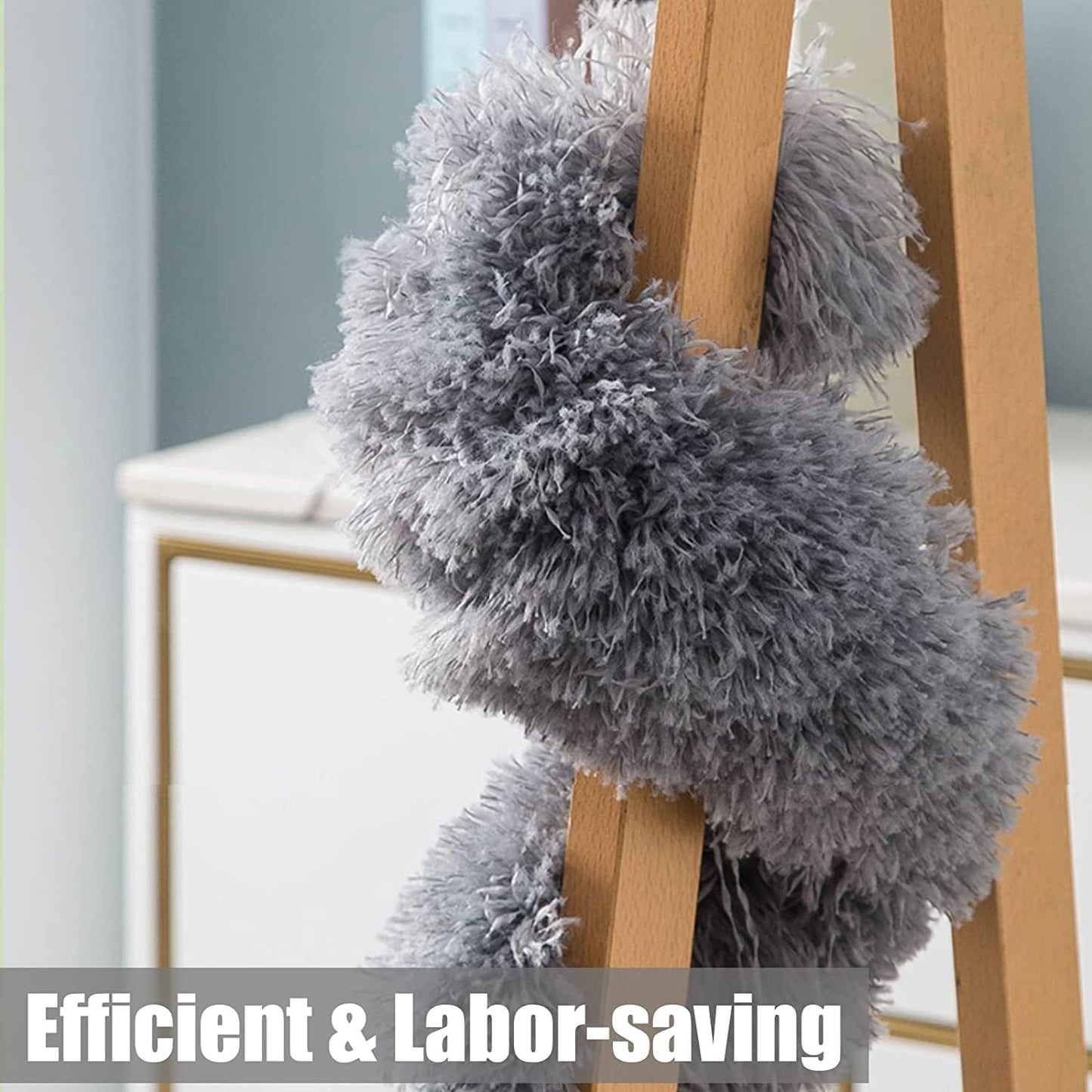 100 Inch Fan Mop – Long Handle Microfiber Ceiling & Fan Duster