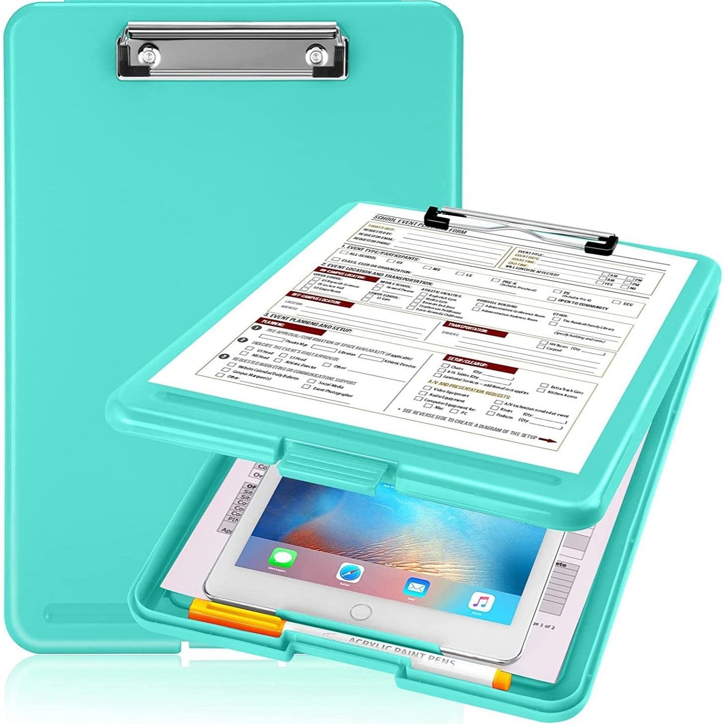 A4 Clip Pad / Clipboard with Storage Case – Keep Your Documents Safe, Secure & Always Organized