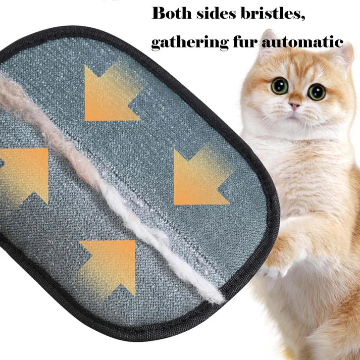 Pet Hair Remover Gloves – Electrostatic, Reusable Cat & Dog Hair Removal Tool for Sofa, Carpet & Furniture